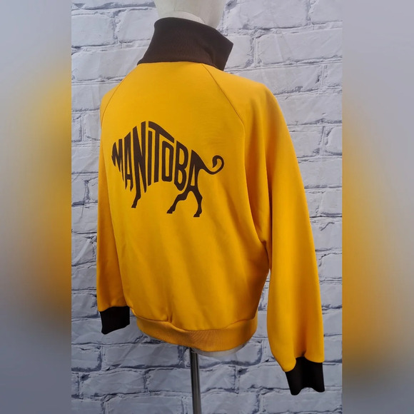 Vintage 80s Women's Track Jacket Athletic Summer Games Manitoba Canada 70s Large - Picture 9 of 15